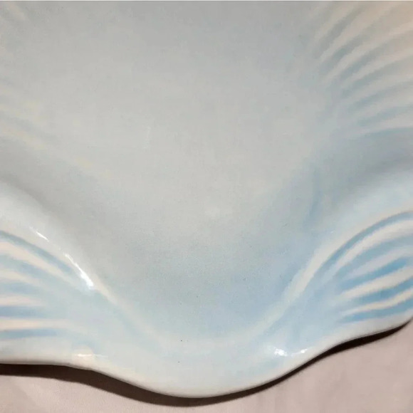 Olfaire large white with blue shell bowl - Picture 6 of 9